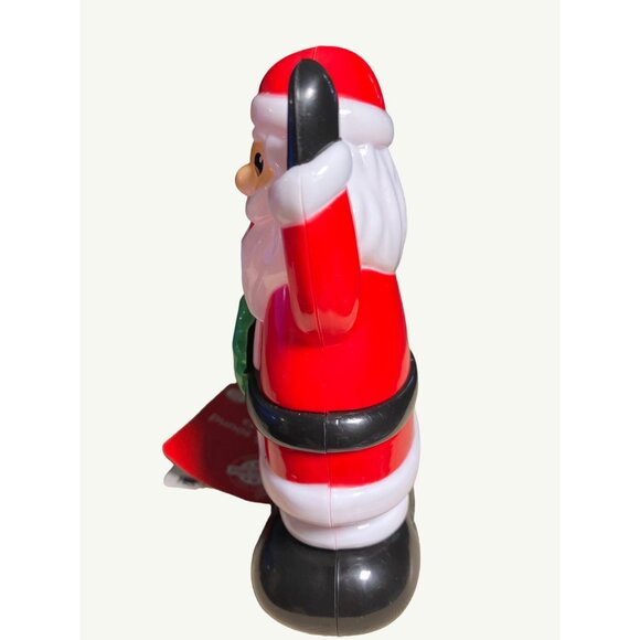 Christmas House Light & Sound Plastic Santa Decoration - Picture 4 of 11